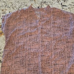 SHEIN Dusty Mauve Short-Sleeve Top with Black Speckle